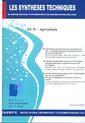 Agriculture - Les Synthèses techniques du Service National d'Information et de Documentation sur l'eau (EN 03-5)